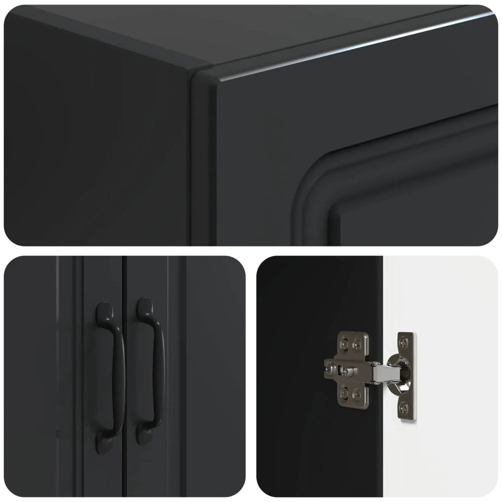 Set di armadi 2 pz Nero Legno ingegnerizzato 3416980