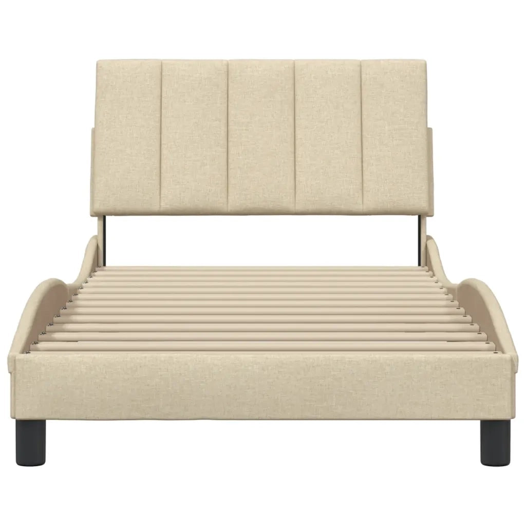 Giroletto senza Materasso Hanko Crema 100x200 cm in Tessuto 3310375