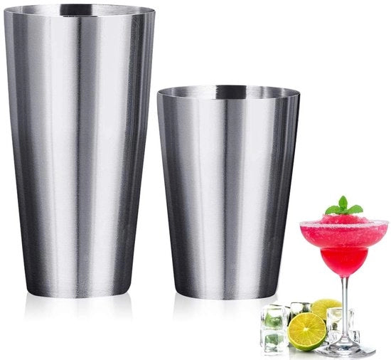 Set di Cocktail Shaker in Acciaio Inossidabile - Boston Shaker - Cocktail Mezzaluna 700/500 ml - Sostenibile - Resistentente al Lavastoviglie - Qualità Professionale - Set di Cocktail