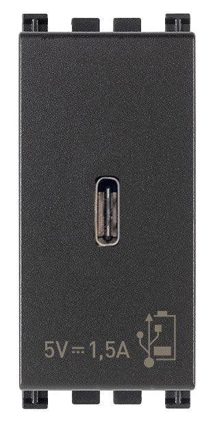 VIMAR Alimentatore USB C 5V 1,5A 1M grigio - 19292.C