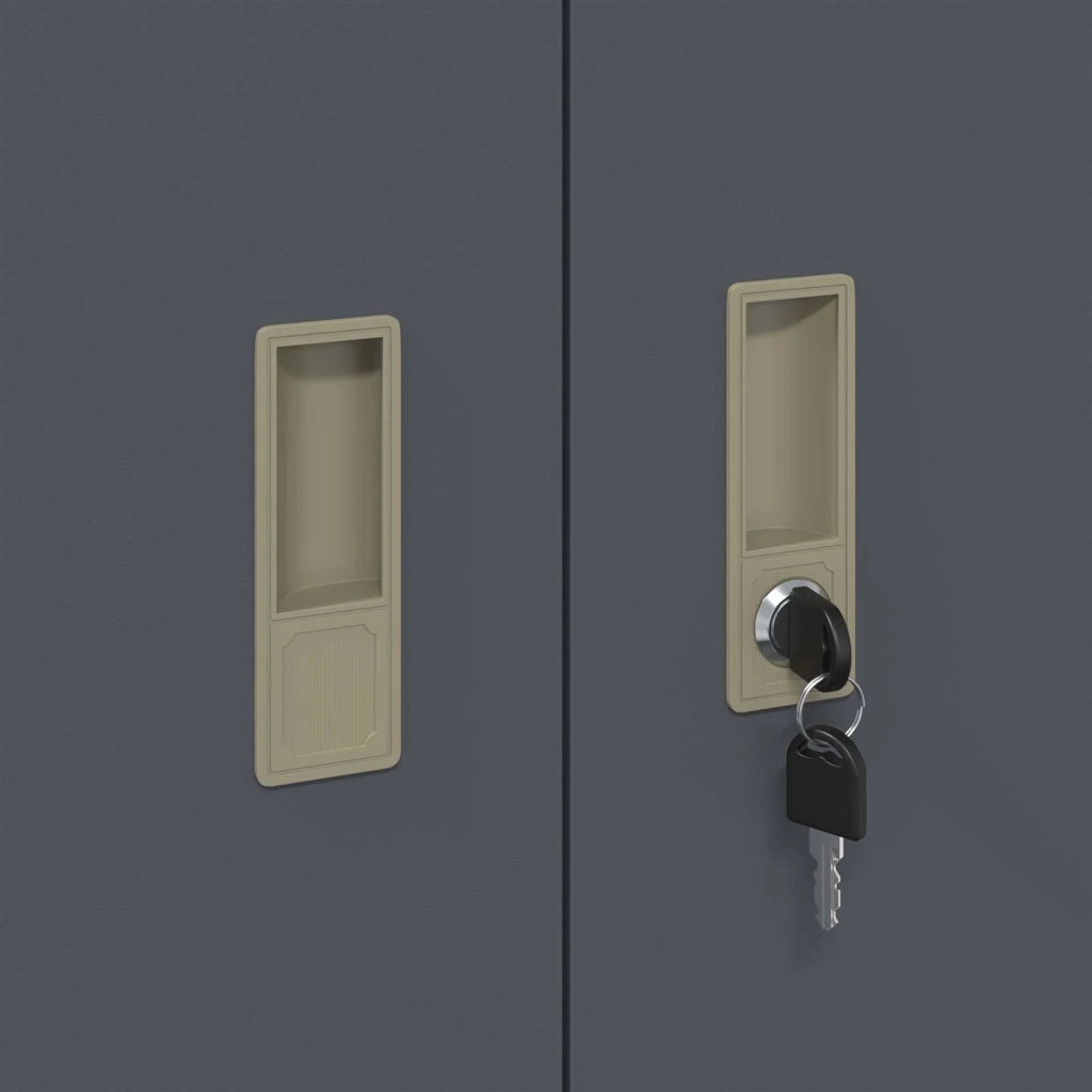 Armadio Antracite 90 x 40 x 105 cm Acciaio 891648