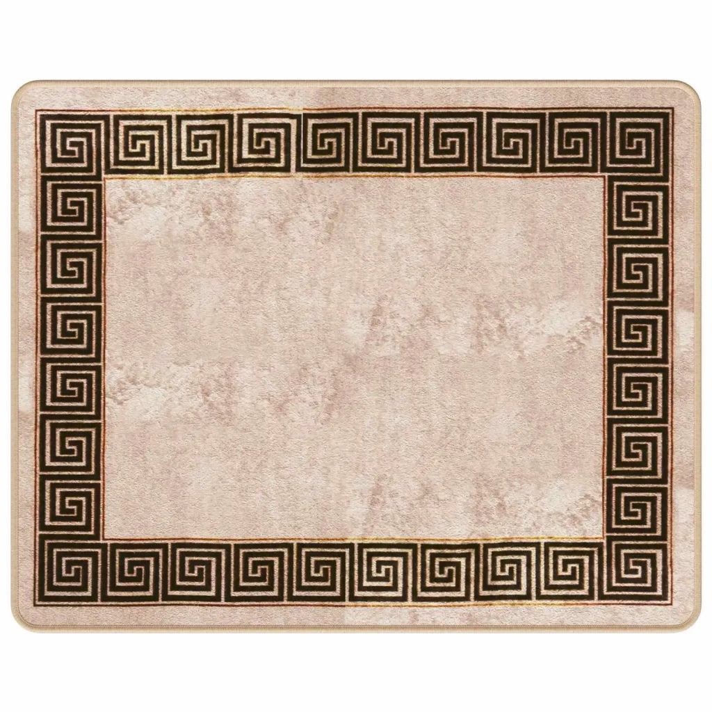 Runner Tappeto MARSA Nero 80 x 100 cm Poliestere e PVC