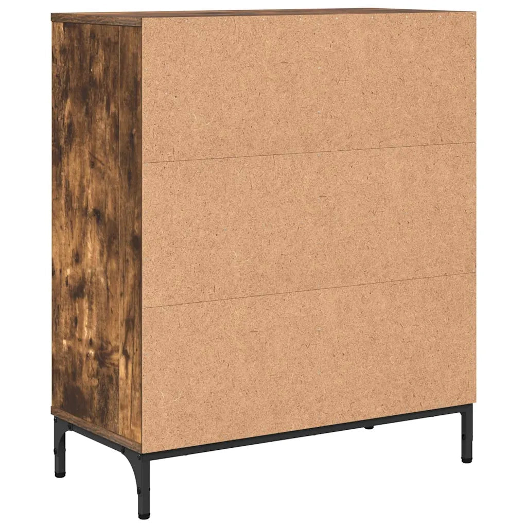 Credenza-Buffet-Armadio da cucina Rovere fumo 69.5 x 33 x 82 cm Legno multistrato