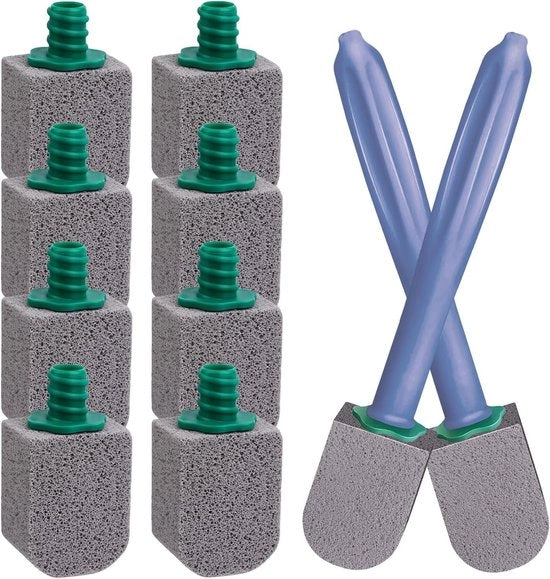 Toiletborstel con Puimsteen - Efficiente Pulizia Calcarea - Manico Riciclabile - Per Toilet e Cucina - Grigio 

Modello: Allecto Premium