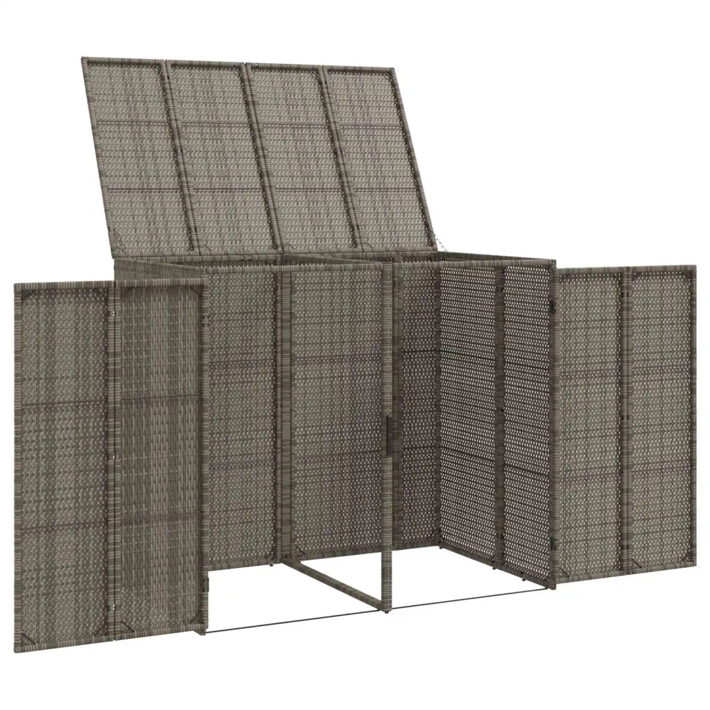 Cassa per Spazzatura 2 pcs Grigio 130 x 80 x 115 cm Polietilene