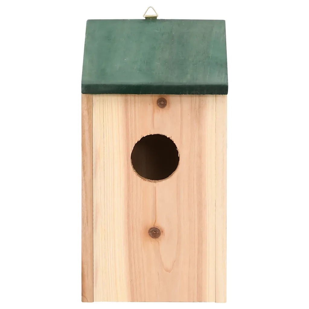 Casette per Uccelli 4 pz in Legno 12x12x22 cm CFW2602482