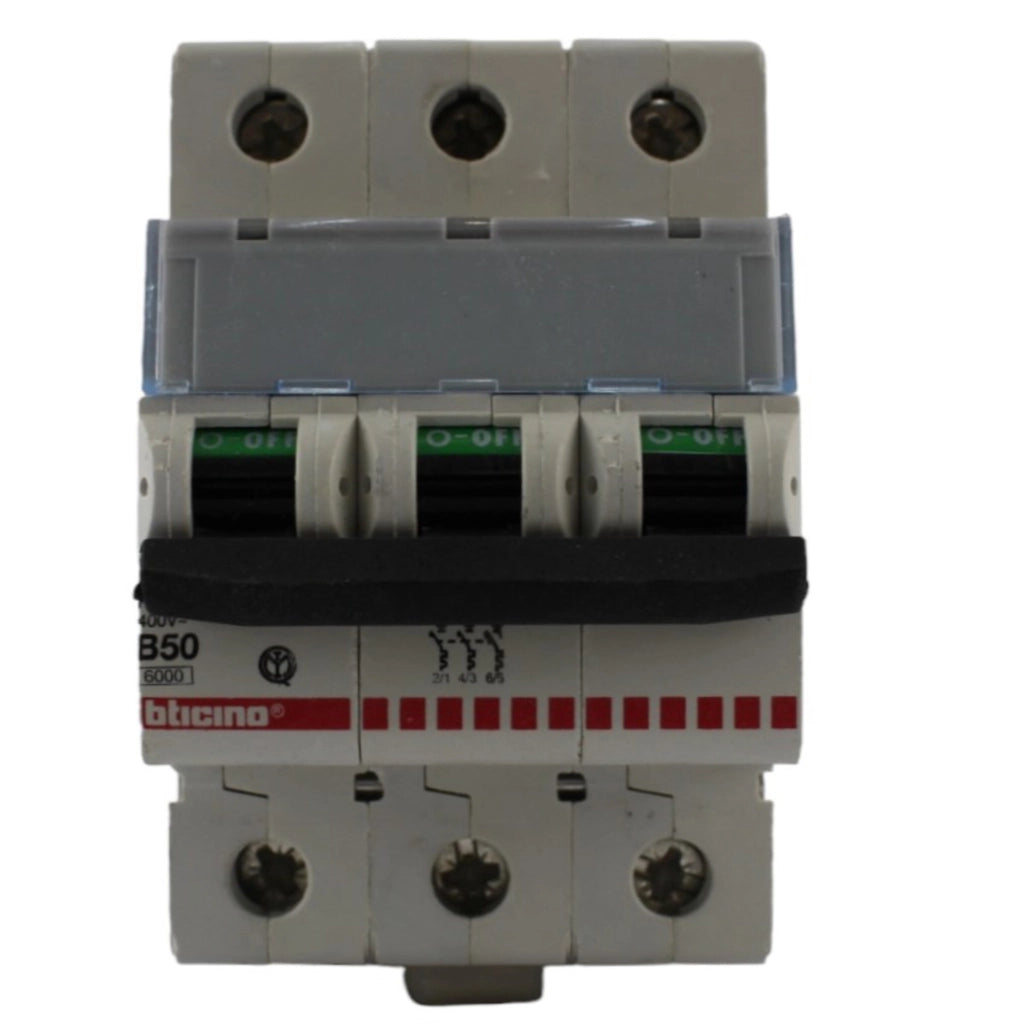 Interruttore magnetotermico 3P 3MOD. 50A Bticino