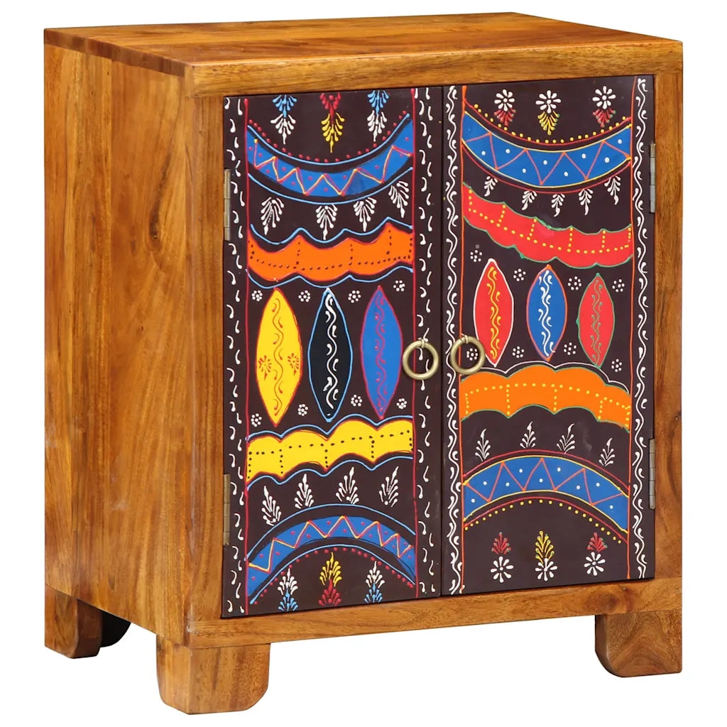 Credenza-Buffet-Armadio da cucina Multicolore 50x35x60 in Legno Massello di Acacia 366355