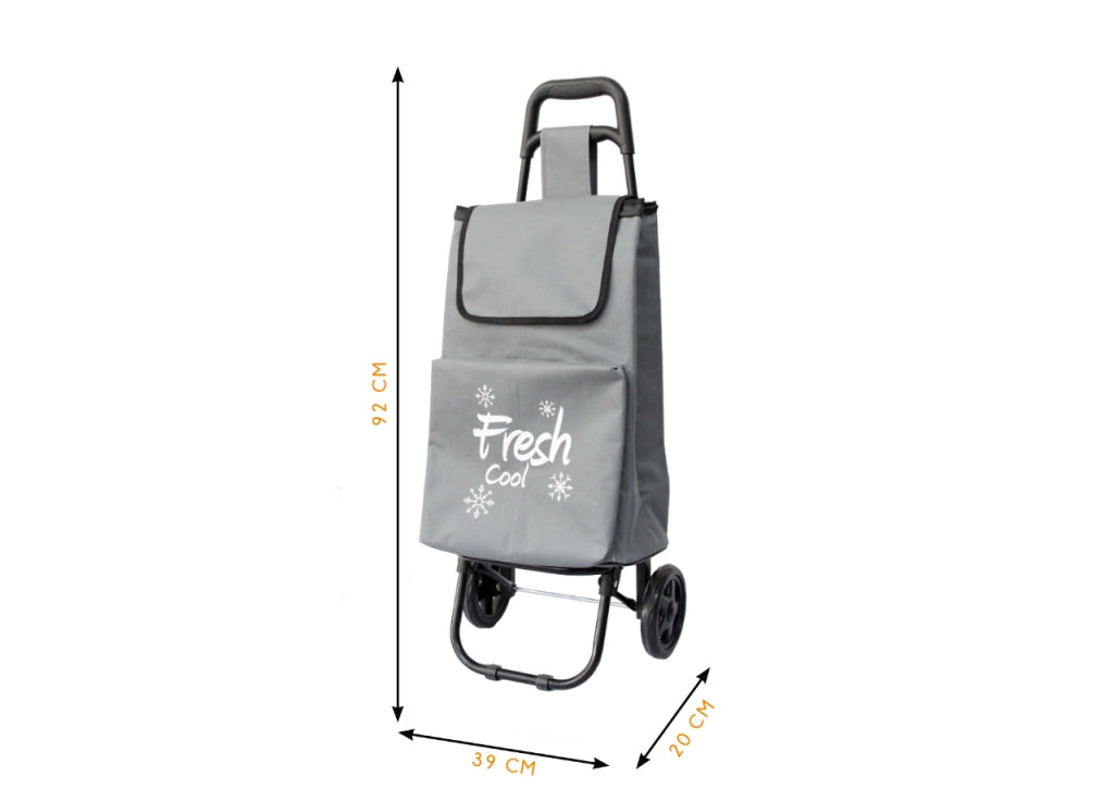 Carrello Spesa Termico Con Ruote Trolley Portaspesa Con Manico Alfredo - Carrello - Grigio