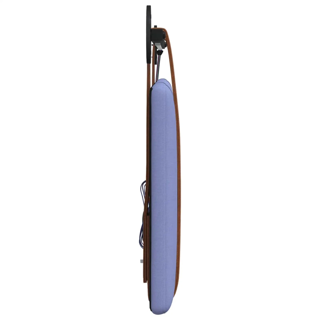 Testiera sospesa Con luce LED Blu jeans PU Antico