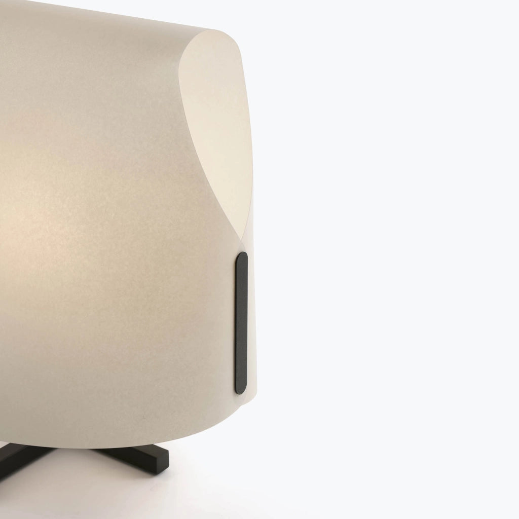LUANG S 295,  Lampada da Tavolo in Papiro per Interni, Faro Colore: Beige