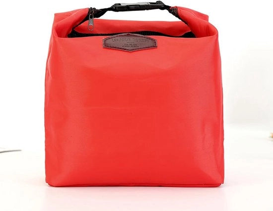Borsa isolata per pranzo, zaino per bambini, ragazzi e ragazze, carrello da lavoro per il pranzo, borsa isolata per il pranzo, borsa impermeabile per il pranzo per ufficio, per bambini e bambine (rosso)