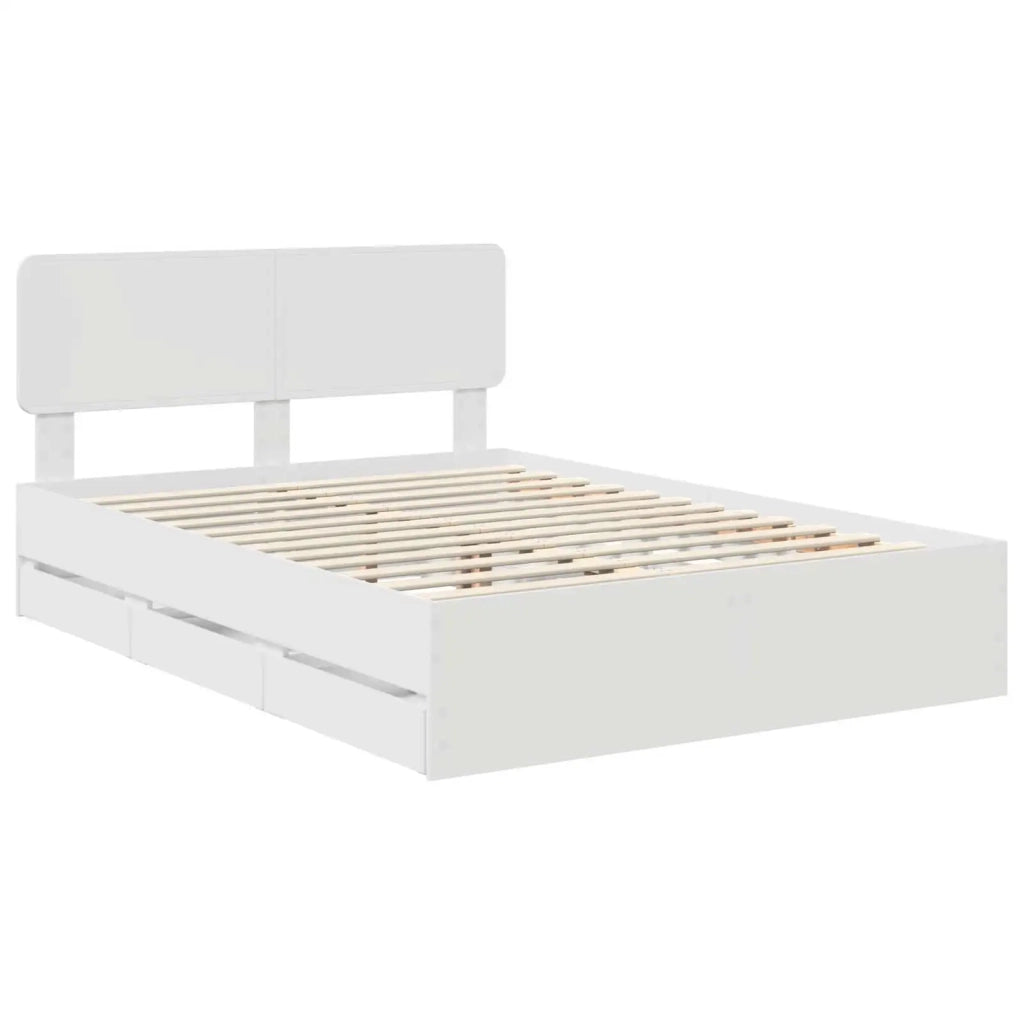 Struttura del letto Bianco 140 x 190 cm Legno ingegnerizzato 3412185