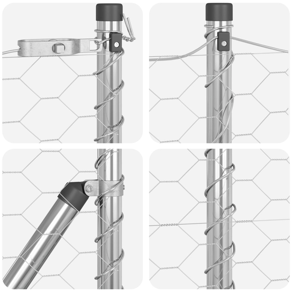 Recinzione Esagonale  0.4x50 m Acciaio Zincato