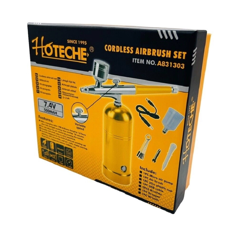 Aerografo professionale portatile a batteria ricaricabile usb velocità variabile