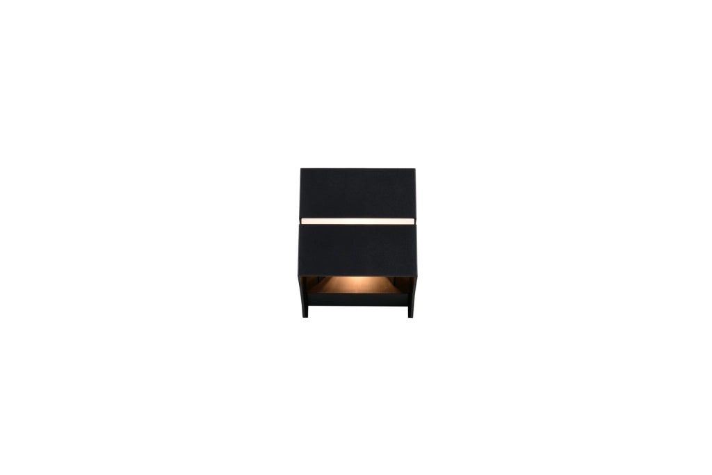 Applique da esterno quadrata nera 1xG9 IP44 LOGRONO RL