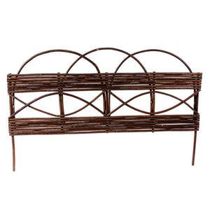 Set 2 Bordatura Aiuola in Legno Larghezza cm 80