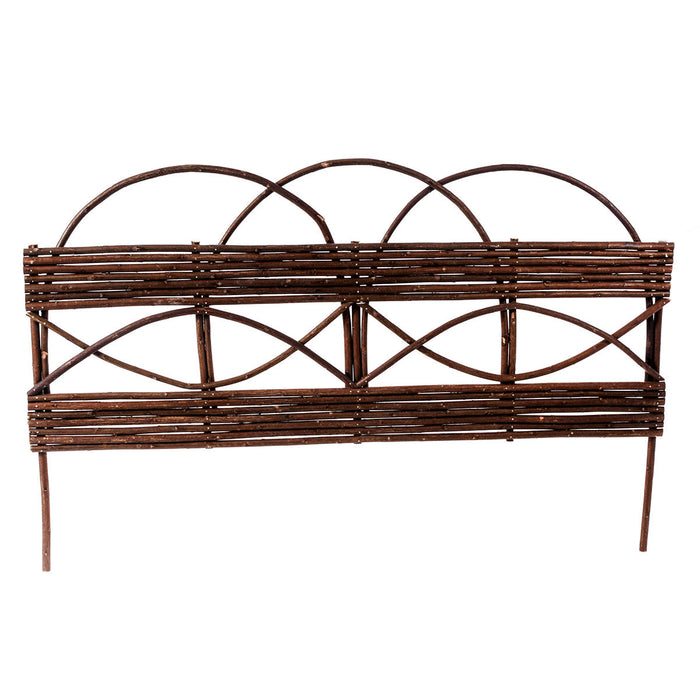 Set 2 Bordatura Aiuola in Legno Larghezza cm 80