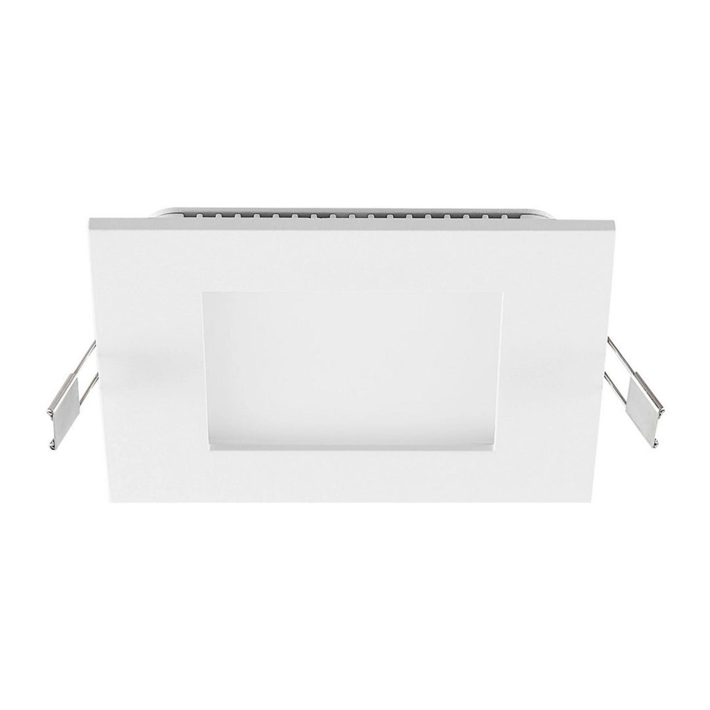 Faretto LED incasso pannello quadrato slim DMX RGB multicolore luce calda 24V impermeabile cromoterapia box doccia bagno 14W foro 90x90