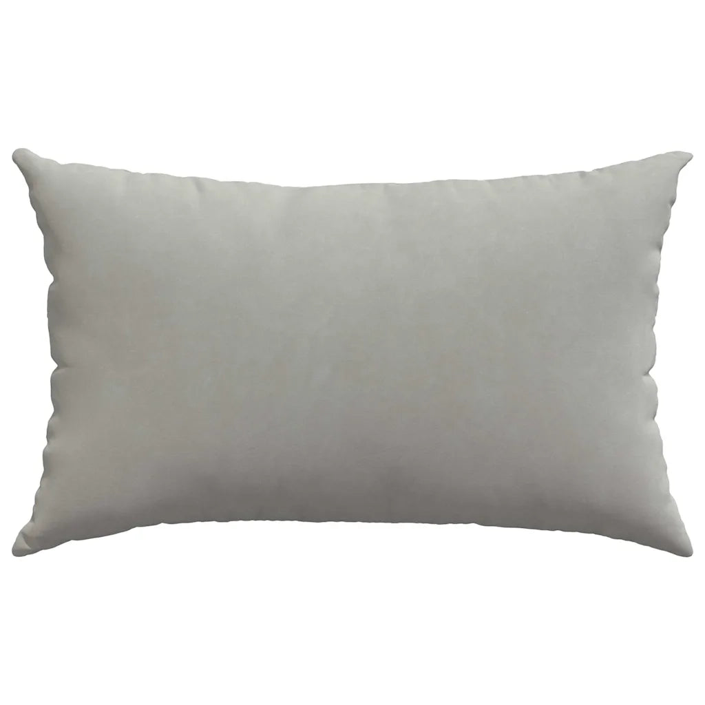 Cuscini da Divano 2 pz | Cuscini per sedie Grigio chiaro 50 x 30 cm Tessuto