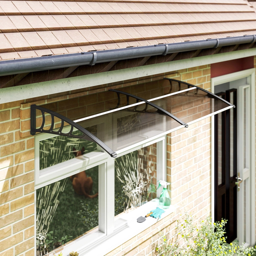 Tenda da Esterno per Porte e Finestre ¨C Zephmum ¨C Marrone 200x96 cm