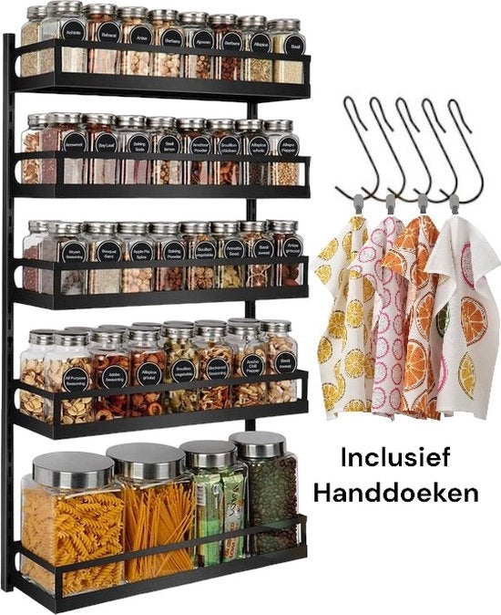 Rack per spezie per conservazione di contenitori di spezie organizzatore per spezie