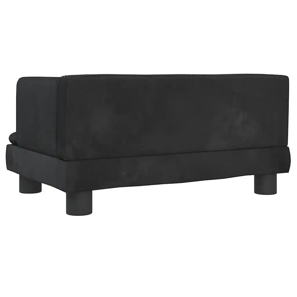 Lettino per Cani Nero 60x40x30 cm in Velluto 171910