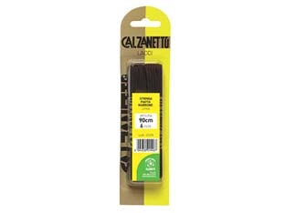 LACCIO SCARPA PIATTO NERO CM.90- - in blister da 2 paia - 6 blister EBANO