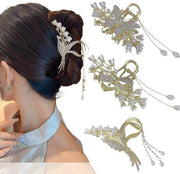 Spille per Capelli con Fiori e Farfalle Antiscivolo - 1 pezzo