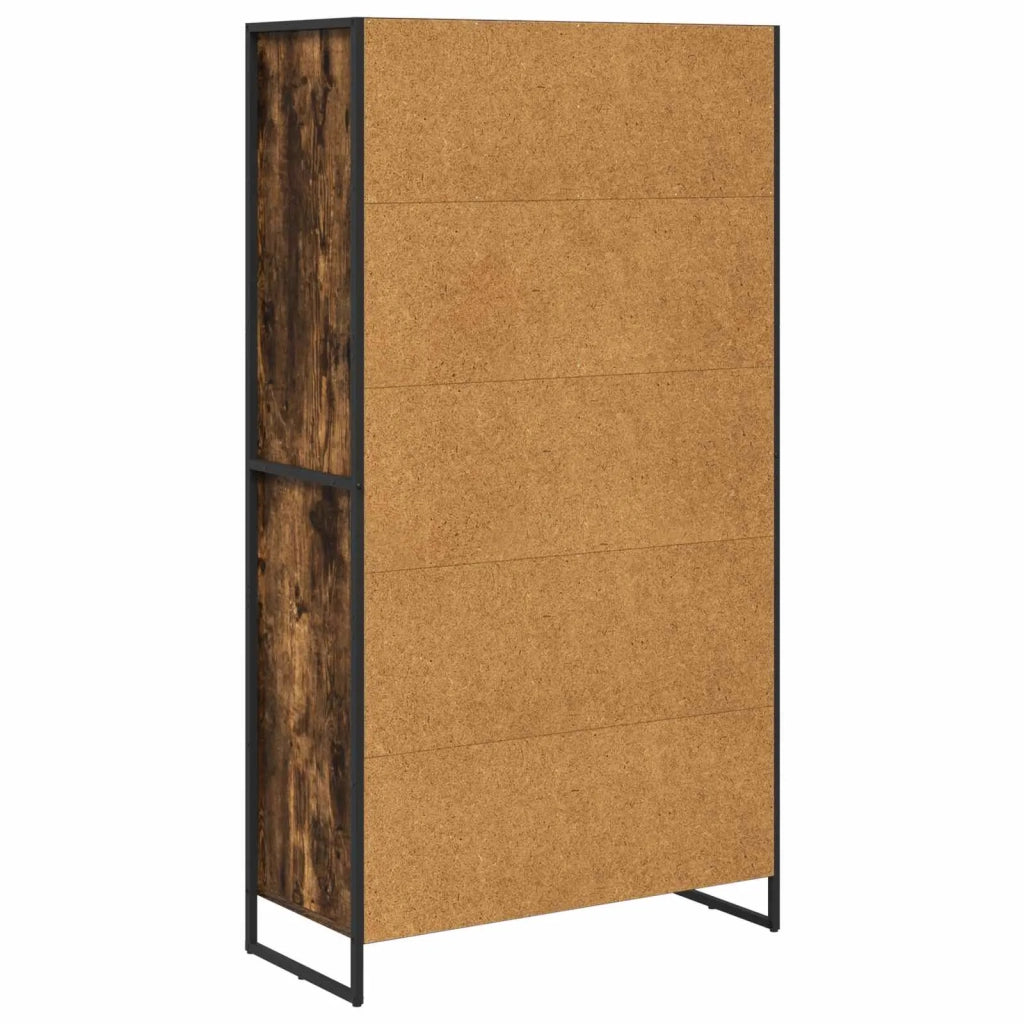 Credenza con cassetto 2 pcs Quercia Fumosa 81 x 36 x 150.5 cm 3403036