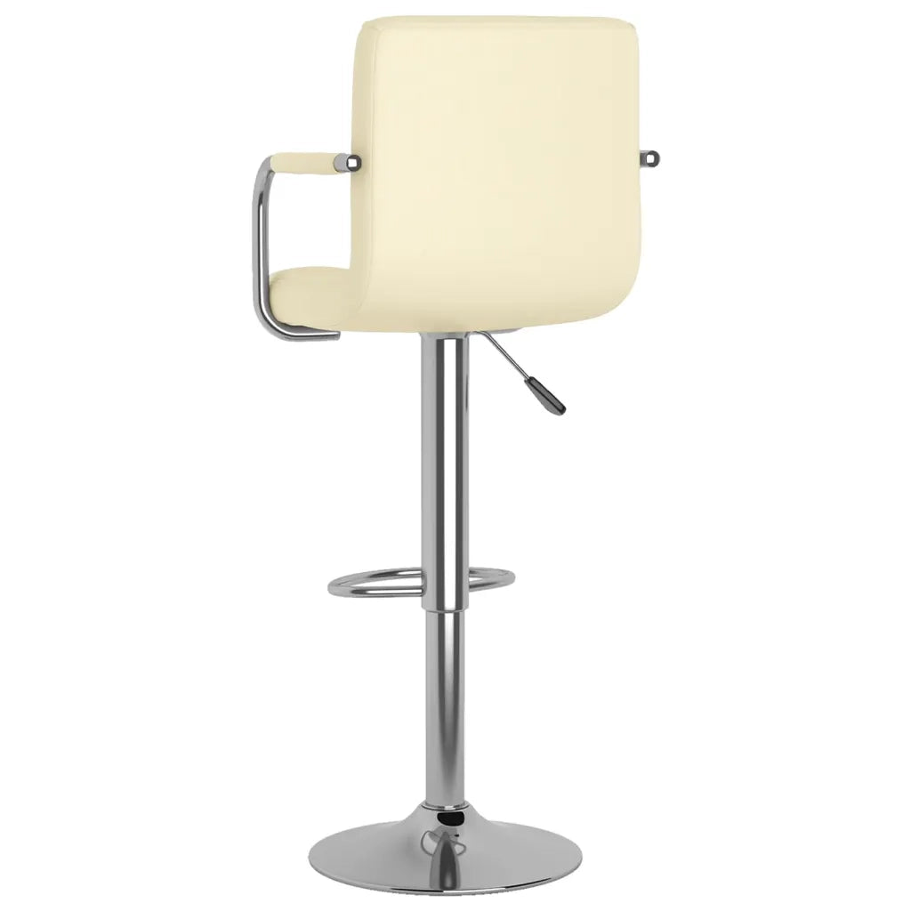 Sgabelli da Bar 2 pz Crema in Similpelle 334597