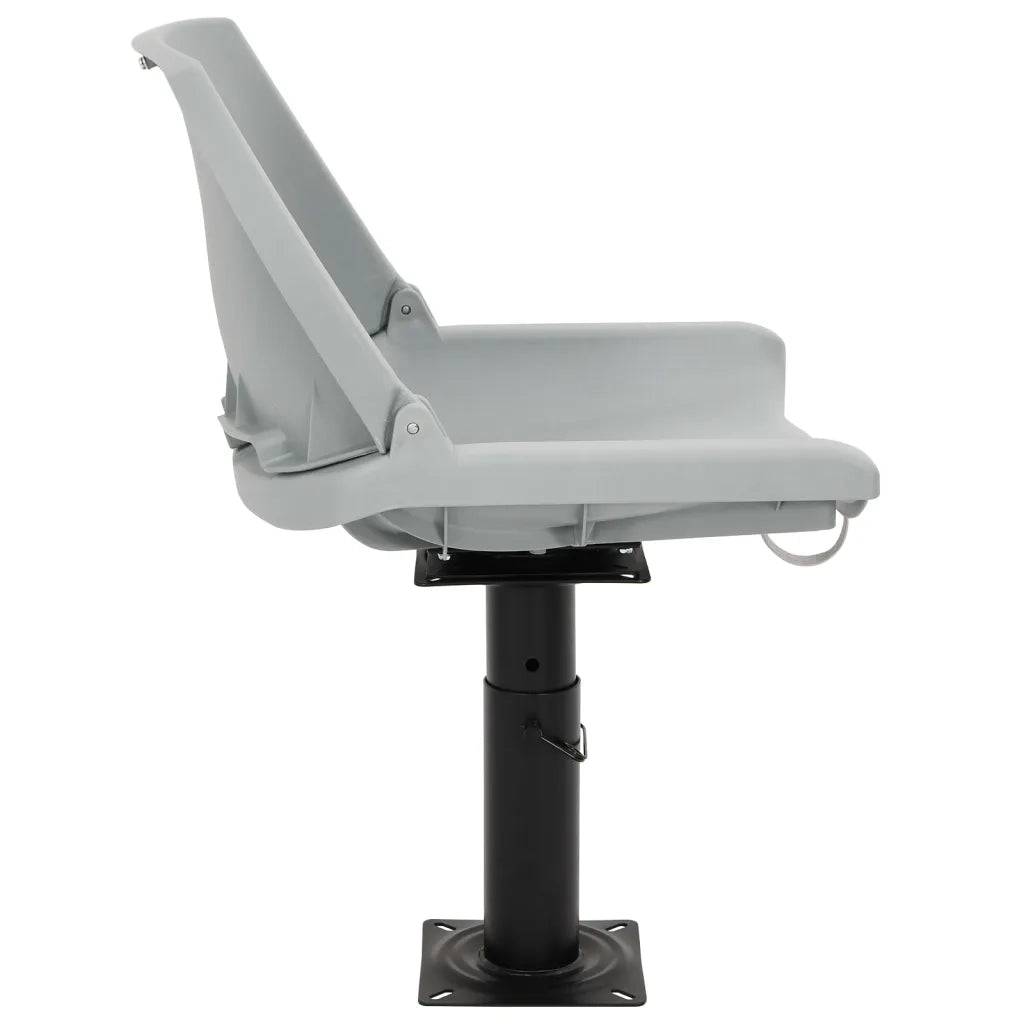 vidaXL Sedili Barca con Supporto 2pz Altezza Regolabile Girevole 360°