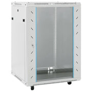 Armadietto di Rete 15U con Ruote Girevole 19" IP20 60x45x86 cm 30265