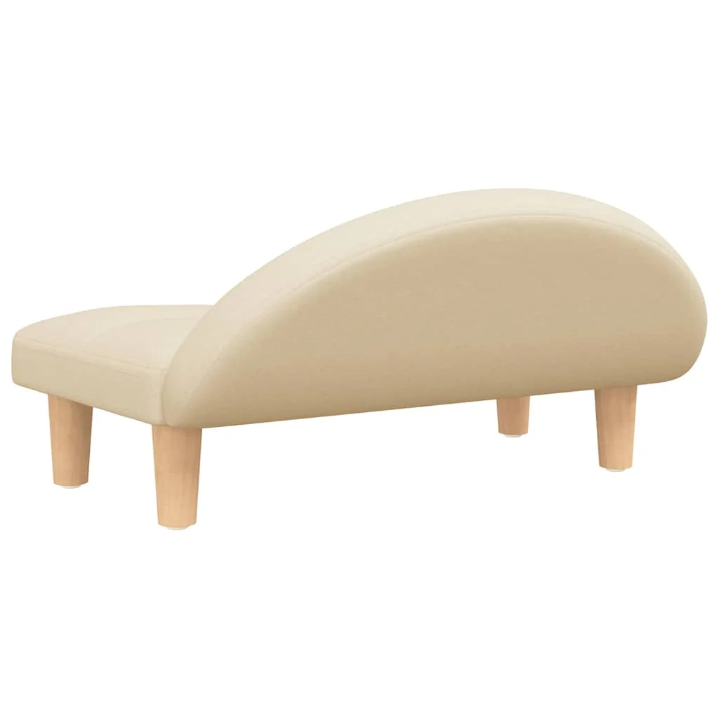 Cuccia per cani comoda cesta da divano 70 x 52 x 30 cm tessuto crema 02_0042892