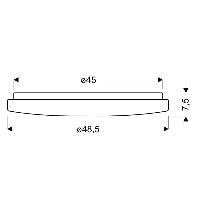 Plafoniera LED Candellux Calipso 48,5cm 60W CCT telecomando