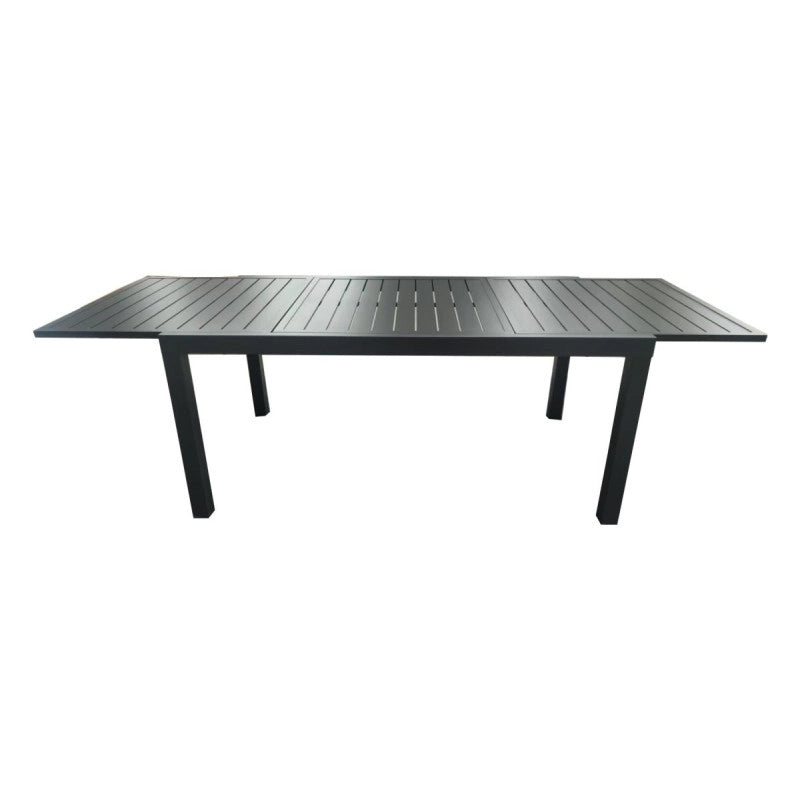 Tavolo Alluminio Allungabile Cardiff Grigio Cm 160/240xw90xh73