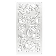 BUTTERFLY - Pannello in PVC traforato - Parasole Misura: 50x150 cm, Colore: bianco