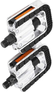 Pedali per Bicicletta Antiscivolo - Pieghevole 180 Gradi - Luci Riflettenti - Pedali per Mountain Bike/Velocipede/Competizione - Alta Qualità Acciaio di Carbonio - Guida Sicura la Notte - Accessorio per Bicicletta