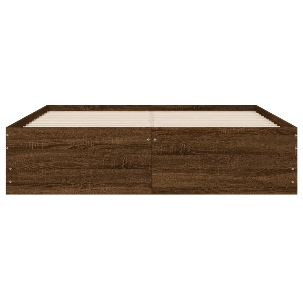 Giroletto Cassetti Rovere Marrone 135x190 cm Legno Multistrato