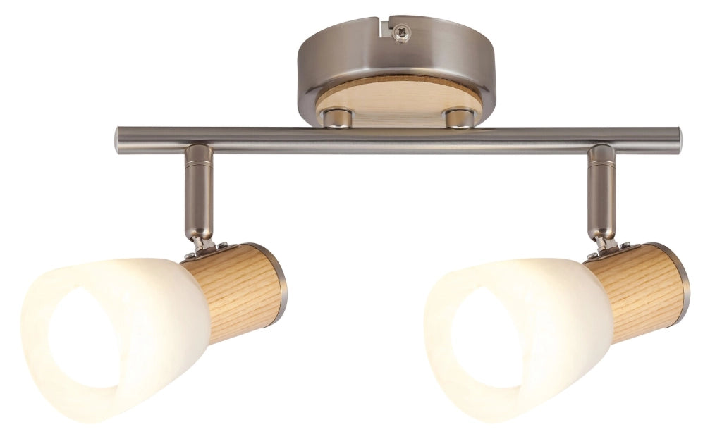 Faretto parete/soffitto Gavin cromo/bianco 2xE14 Rabalux
