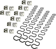 Set di molle per riparazione di divani - 4 PCS Molla 20 Pollici con 16 PCS Clip S - Set di riparazione di molle per divani per mobili - Decorazione di interni - Applicazioni automobilistiche