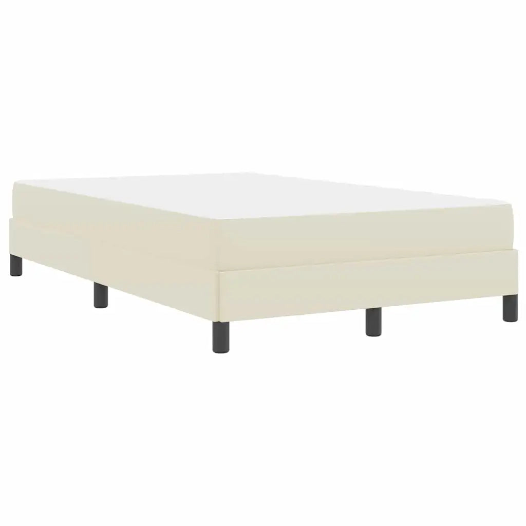 Struttura del letto con materasso Crema 100 x 200 cm Tessuto 3398615