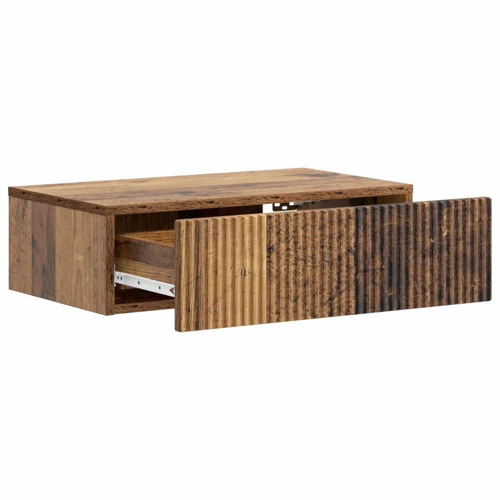 Tavolino da Parete Laterale Legno antico 59 x 34,5 x 17 cm 898493