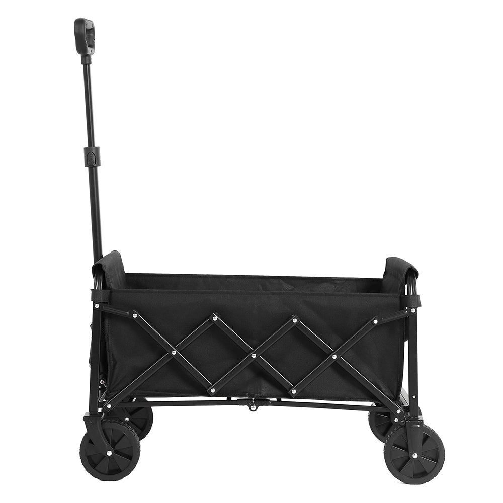 Carrello da spiaggia pieghevole - Xylo - Leggero e portatile, grande capacit??, ruote, resistente - Nero