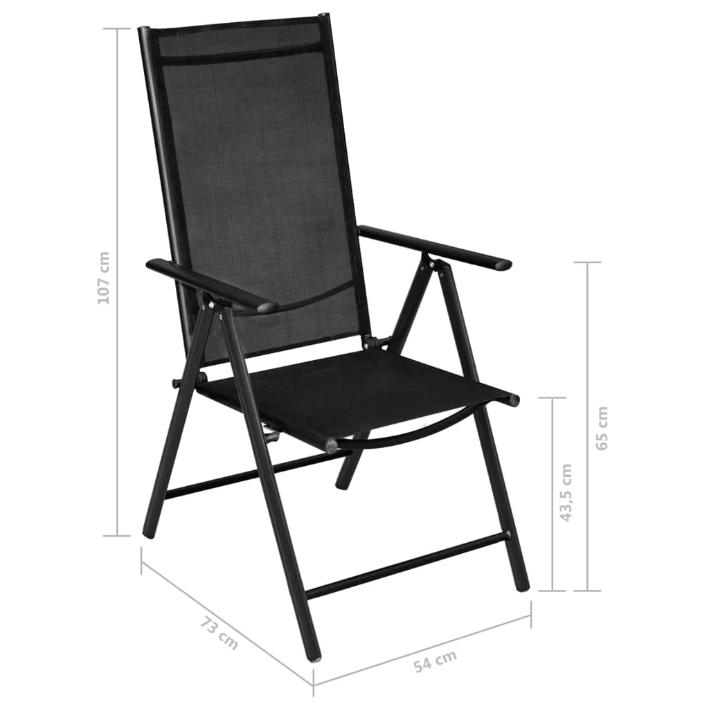 Set da pranzo da giardino in alluminio nero da 5 pezzi 02_0013699
