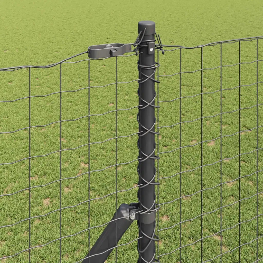 Palo della recinzione 52 pcs Grigio 3,2 x 3,2 x 210 cm
