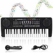 Tastiera Giocattolo Musicale Piano Keyboard Musica per Bambini con 37 Tasti Rosa