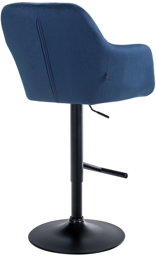 Barhocker Natoma Samt schwarz