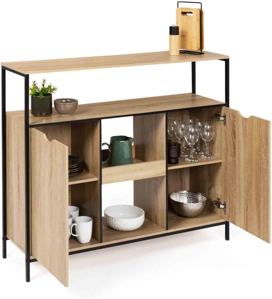 Mobili da bar con porte e ripani dal design industriale DETROIT