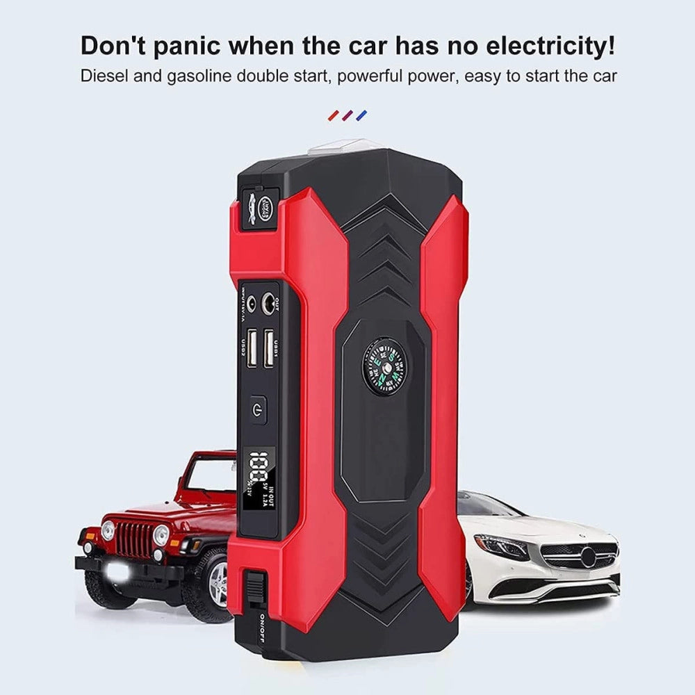 Trade Shop - Avviamento Per Auto Multifunzionale Jump Batteria Esterna Torcia 15000ma Q-d1030 -